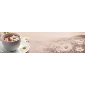 Кухонный фартук "Ромашковый чай " полноцветный 2,44*0,60 арт. 39532 в интернет-магазине Город Мастеров
