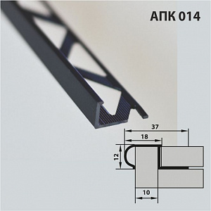 Профиль под плитку АПК 014.2700 (00-неокрашенный)
