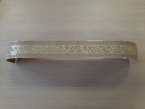 Карниз с поворотом 3р / 2,5 м / ПЕСОК / КРУЖЕВО