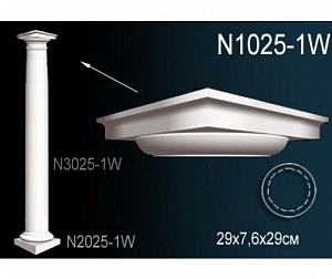 Капитель колонны Перфект N1025-1W