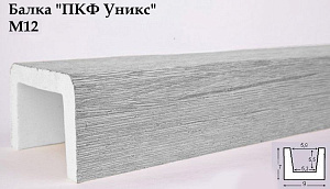 Балка Уникс М12 Белая 