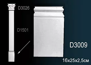 База пилястры Перфект D3009